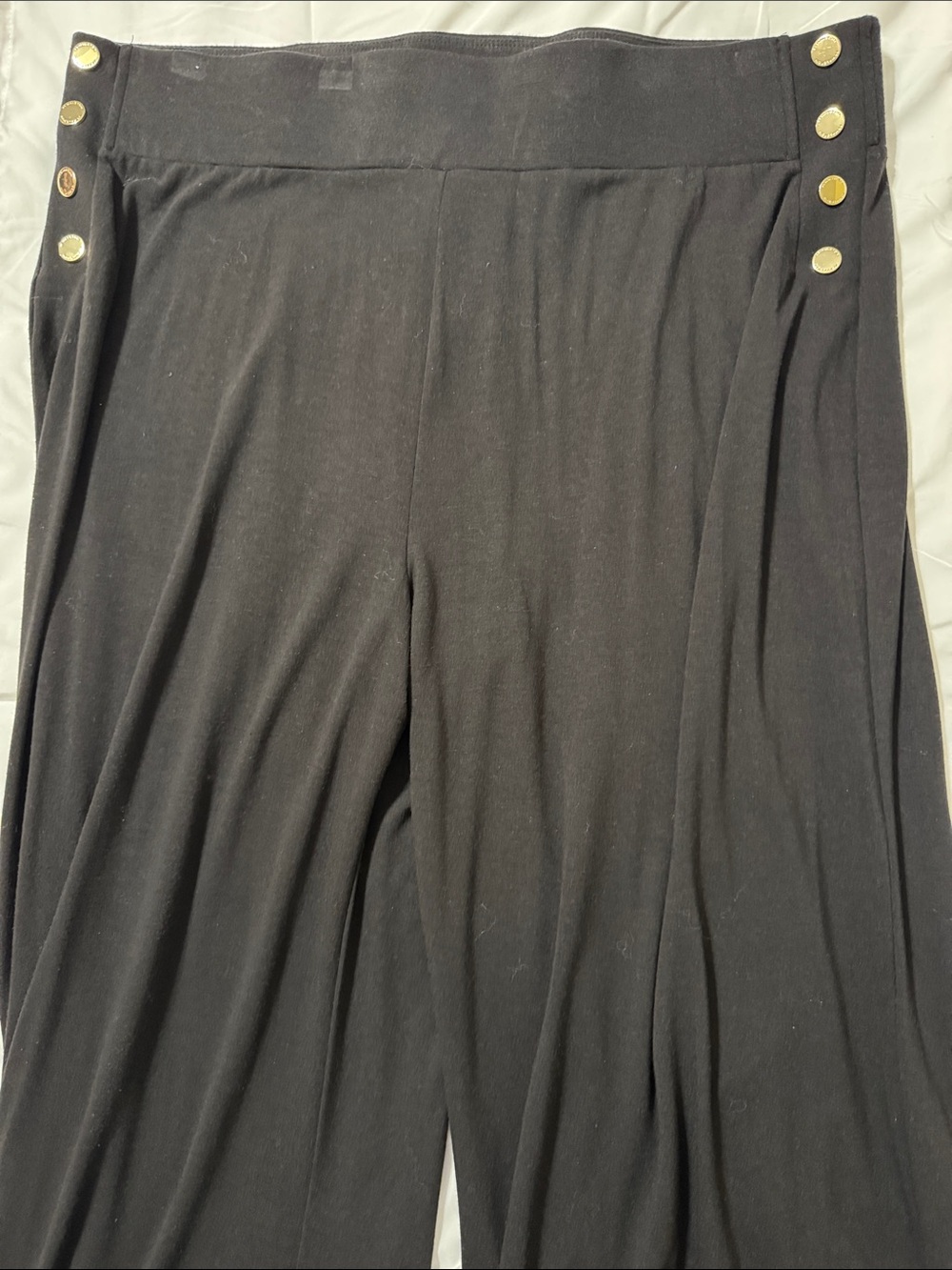 Halston Heritage Black Trousers with Branded Waist Tag, XL